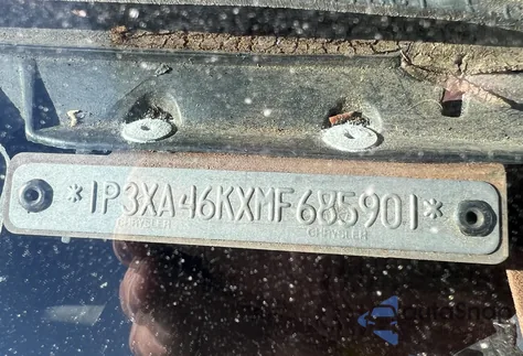 1991 Plymouth Acclaim z USA, uszkodzony, nr VIN 1P3XA46KXMF685901